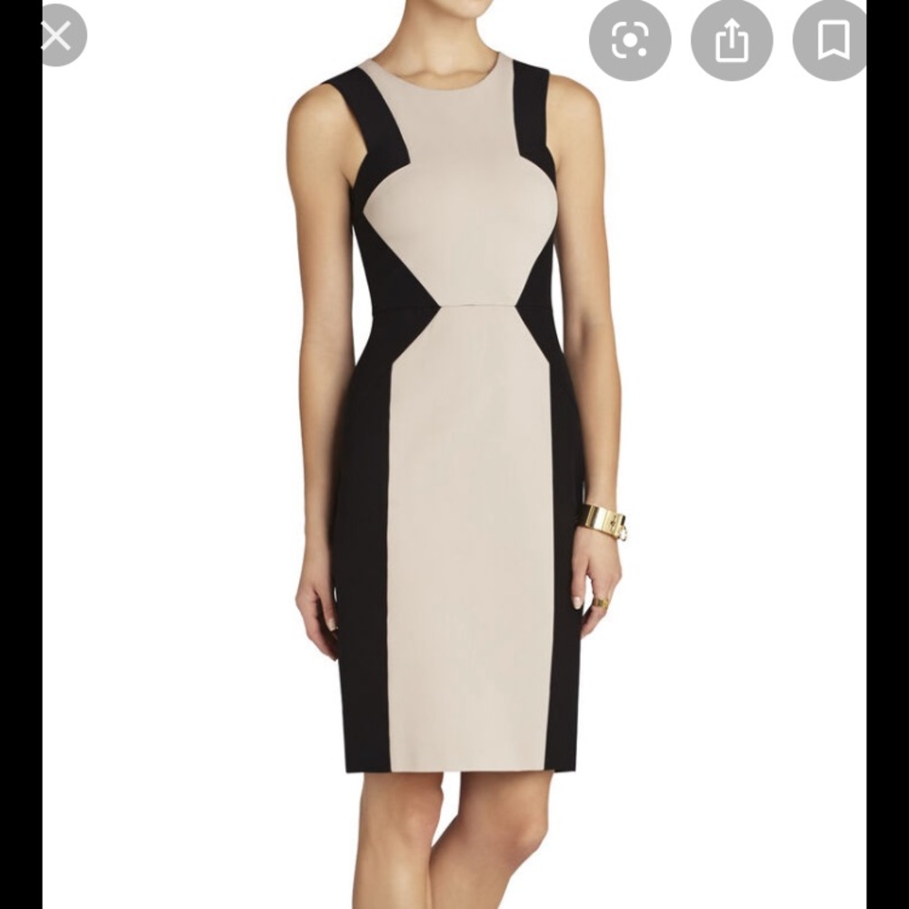 BCBGMaxazria Evenlyn Blocked Sheath Dress